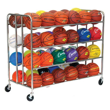48-BALL DOUBLE WIDE BALL CART Champion Sports